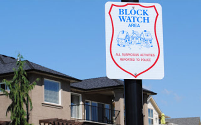 VPD Block Watch Sign